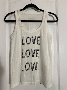 Zadig & Voltaire Love White linen Tee